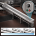 Thumbnail image #4 for Dinex IESSB8 8-Foot Slat Belt Motorized Tray Make-Up Conveyor