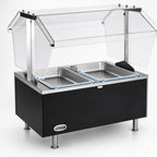 Thumbnail image #4 for Eagle Group Service Mate CDHT2-240 Countertop Buffet Hot Food Table, 2 Hot Food Wells, 12 x 20-Inch Pans, 240V, Sneeze Guard