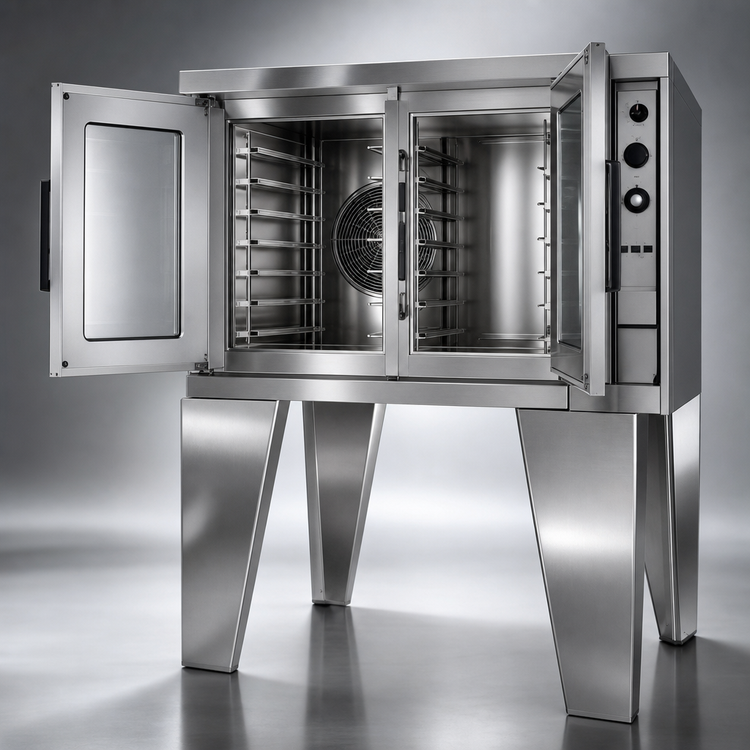 Product image #4 for Lang Marine ECOD-AT2M Full-Size Extra-Deep Double-Deck Electric Convection Oven