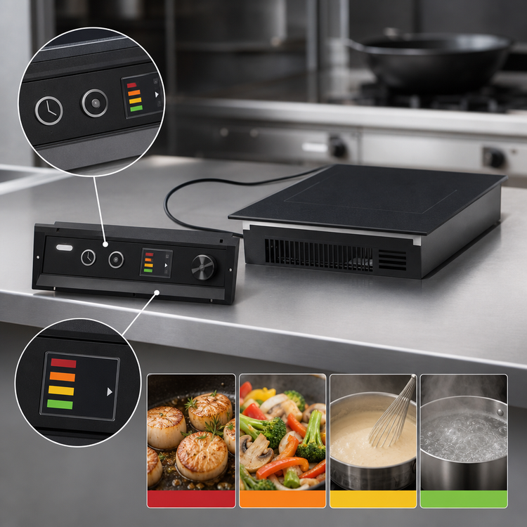 Product image #4 for Hatco Rapide Cuisine Single Burner Drop-In Countertop Induction Cooktop