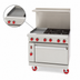Thumbnail image #4 for American Range Green Flame 36-Inch Gas Range with 12-Inch Left Griddle, 4 Open Burners, and Storage Base