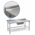 Thumbnail image #4 for Eagle Budget Series 108-Inch x 30-Inch 430 Stainless Steel Work Table with 1-1/2-Inch Rear Up-Turn