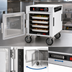 Thumbnail image #5 for Metro HotBlox Narrow 4-Pan Undercounter Insulated Holding Cabinet with Clear Door