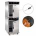 Thumbnail image #4 for Cres Cor Roast-N-Hold Mobile Stacked Half-Size Electric Convection Cook and Hold Oven, 2-Compartment