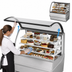 Thumbnail image #5 for 48-1/4-Inch Self-Contained Curved Glass Refrigerated Bakery Display Merchandiser, Stainless Steel