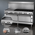 Thumbnail image #4 for Jade Bistro 36-Inch Shallow-Depth Gas Restaurant Range with 36-Inch Griddle and Standard Oven