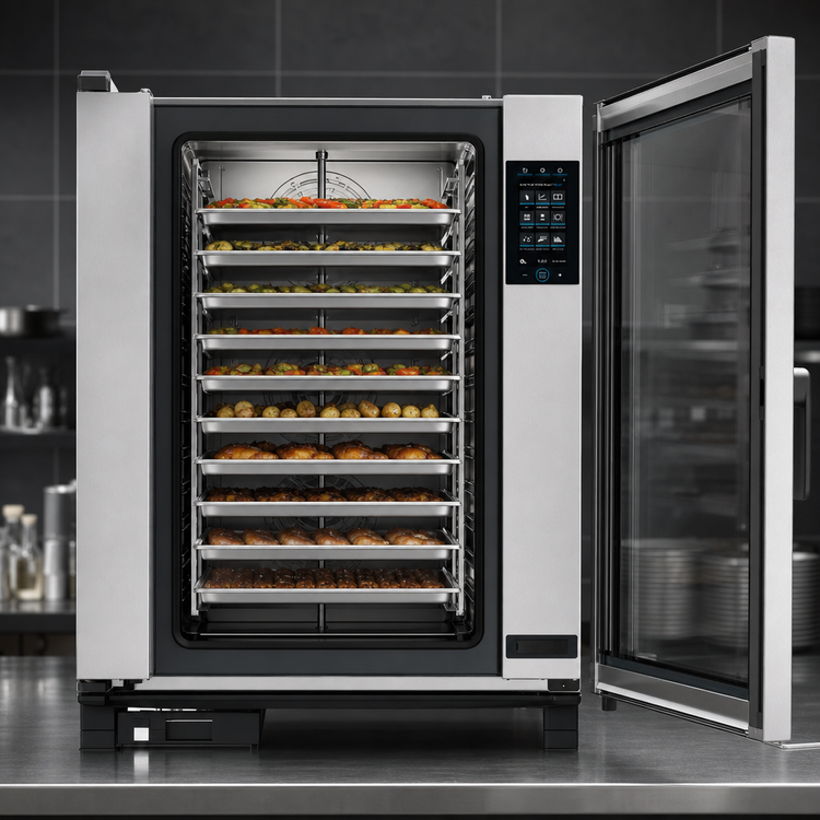 Product image #4 for UNOX CHEFTOP MIND.Maps Plus Gas Countertop Combi Oven/Steam Oven, 10 Full-Size Sheet Pan Capacity