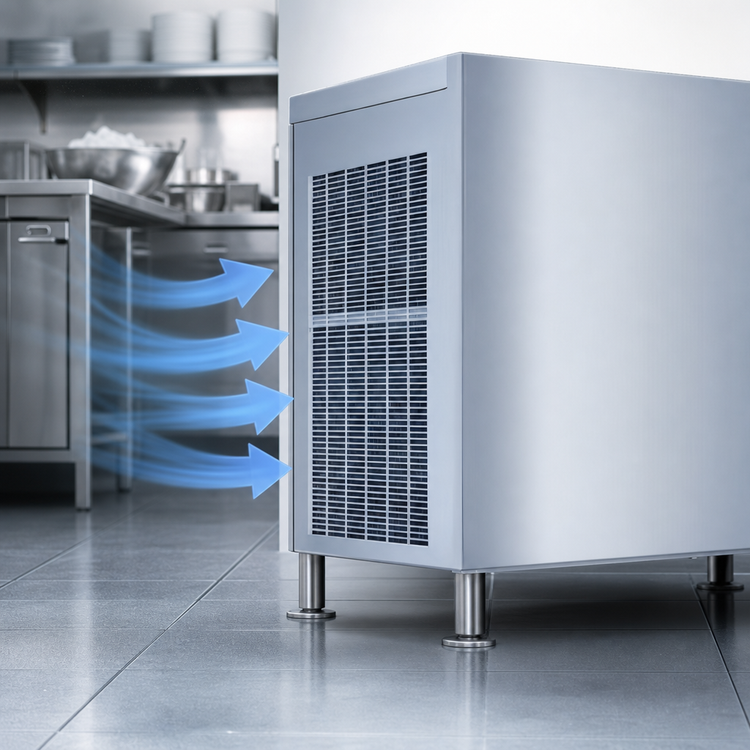 Product image #4 for Manitowoc RFP0620A Flake Ice Maker Machine, Air-Cooled, Self-Contained, 730 lb/Day