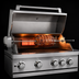 Thumbnail image #4 for Outdoor Propane BBQ Grill/Charbroiler with 5 Burners, Infrared Rear Burner, and Rotisserie Kit
