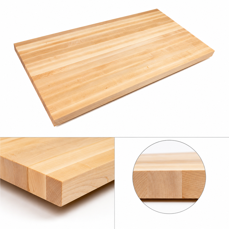 Product image #4 for John Boos Boos Block Edge Grain Maple Kitchen Countertop, 72 x 48 x 1-3/4 Inch, Varnique Finish