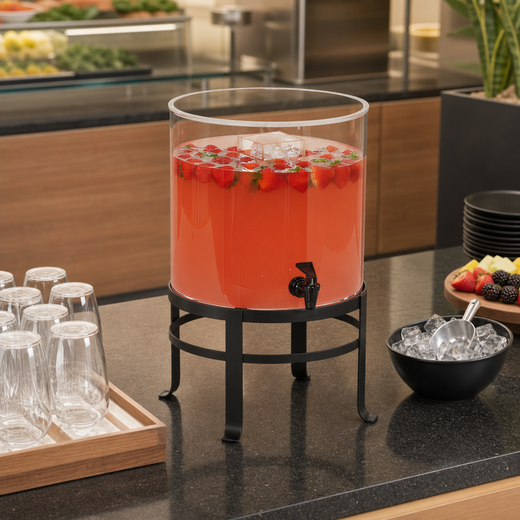 Product image #5 for Cal-Mil Round Countertop Ice-Only Dispenser, 3-Gallon Polycarbonate, 12-Inch Diameter x 19-Inch High