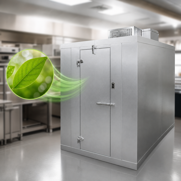 Product image #4 for Master-Bilt QS Series 8' x 10' Indoor Walk-In Cooler with Floor, 7'7" High, Self-Contained R290 Refrigeration