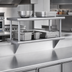 Thumbnail image #4 for Steel Works Stainless Heavy Duty Double Pass Thru Shelf With Over Shelf, 48