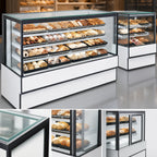 Thumbnail image #4 for Federal Industries High Volume Series SGD5942 Non-Refrigerated Bakery Display Case, 59-Inch, Sloped Glass, LED Lighting, 2 Adjustable Shelves