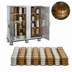 Thumbnail image #5 for FWE P-Series Electric Humi-Temp Mobile Heated Banquet Transport & Serve Cabinet, 200 Covered Plate Capacity, Double Doors, Stainless Steel