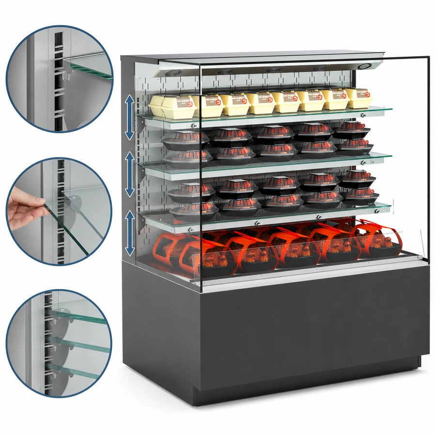 Adjustable Glass Shelving