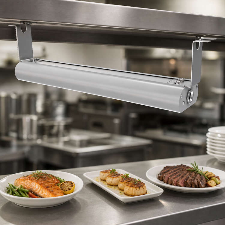 Product image #4 for Vollrath 72-Inch Low Profile Unlighted Strip Heat Lamp, Aluminum, 208V