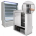 Thumbnail image #4 for Howard-McCray 35E Series 63-Inch Wide Multi-Purpose Open Merchandiser with Sliding Rear Doors, Stainless Steel, Self-Contained Refrigeration
