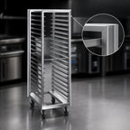 Thumbnail image #4 for Dinex DXPRIA69182612 Roll-In Refrigerator Rack for 12 Full-Size 18 x 26-Inch Sheet Pans, Aluminum, Front/Rear Loading