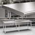 Thumbnail image #4 for Eagle Spec-Master 108-Inch x 36-Inch Flat Top Stainless Steel Work Table with Adjustable Galvanized Undershelf