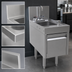 Thumbnail image #4 for Glastender Deluxe Free-Standing Door-Style Underbar Hand Sink with Faucet, Soap Dispenser and Towel Dispenser