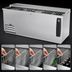 Thumbnail image #4 for Frosty Brew 80-Inch Flat Top Bottle Cooler with 3 Sliding Lids
