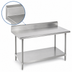Thumbnail image #4 for Advance Tabco 144-Inch x 30-Inch 16-Gauge 304 Stainless Steel Work Table with 5-Inch Backsplash and Adjustable Undershelf