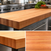 Thumbnail image #4 for Boos Block American Cherry Edge Grain Kitchen Countertop, 132 x 27 x 3 Inch, Varnique Finish