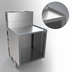 Thumbnail image #5 for BK Resources 24-Inch Wide Top Shelf Raised Edge Open Underbar Cabinet with Die Wall