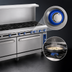 Thumbnail image #4 for Imperial Pro Series 72-Inch Gas Restaurant Range with 12 Open Burners, Convection Oven and Open Cabinet Base