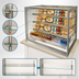Thumbnail image #4 for Federal Industries Italian Glass Series 36-Inch Self-Serve Drop-In 3-Tier Refrigerated Counter Display Case