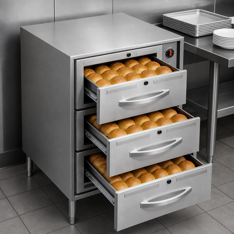 Product image #4 for Wells RW-3HD Heavy Duty Freestanding 3-Drawer Warming Drawer Unit