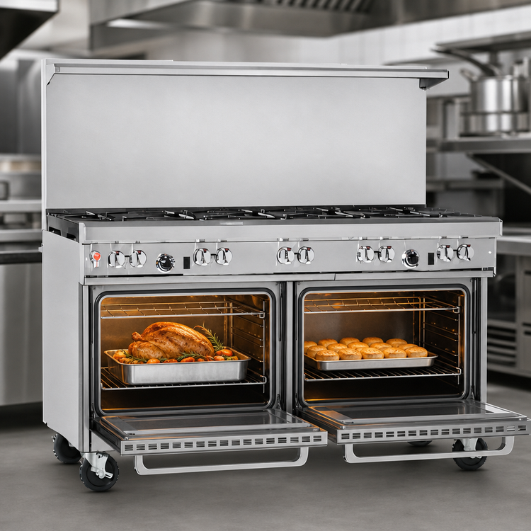 Product image #4 for Southbend Ultimate 60-Inch Commercial Gas Restaurant Range with 10 Open Burners and 2 Standard Ovens