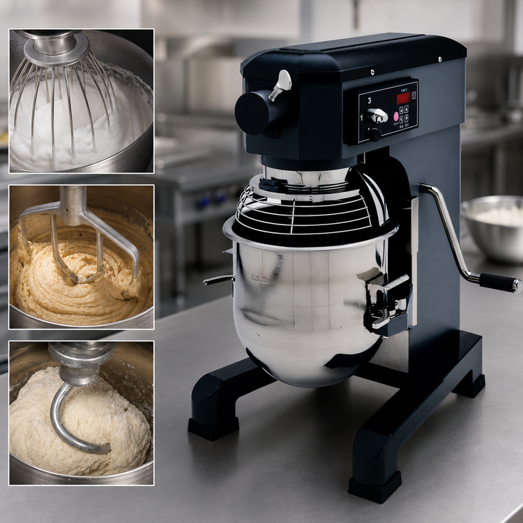 Product image #4 for Hobart Centerline HMM10-1STD 10 Qt Countertop Planetary Mixer with Digital Controls and #12 Hub