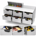 Thumbnail image #5 for Beverage-Air 72-Inch Three-Section Refrigerated Sandwich Prep Table with 6 Drawers