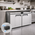 Thumbnail image #4 for Atosa 60.2-Inch Wide Two-Section Undercounter Freezer, 17.2 Cu. Ft., Stainless Steel