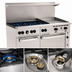 Thumbnail image #4 for Vulcan Endurance 60-Inch Gas Restaurant Range with 6 Open Burners, 24-Inch Manual Griddle, Standard Oven and Convection Oven