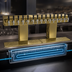 Thumbnail image #4 for Glastender BRT-16-PBR 16-Faucet Glycol-Cooled Polished Brass Bridge Draft Dispensing Tower