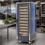 Thumbnail image #4 for Metro C5 Insulation Armour C539-HFC-L-BU Mobile Full-Height Heated Holding Cabinet with Clear Door, 35-Pan Capacity, 120V