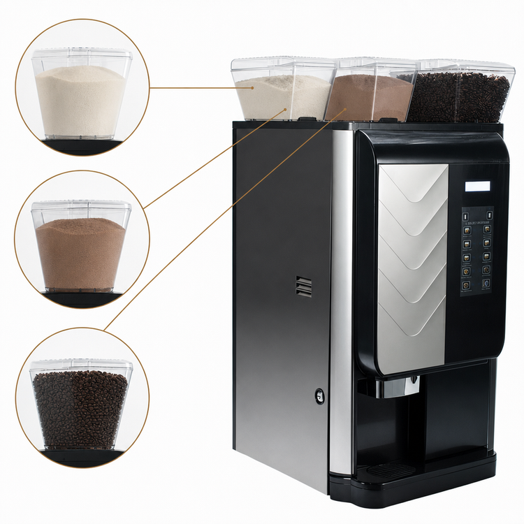 Product image #4 for BUNN Crescendo Bean-to-Cup Single Cup Coffee Brewer with Bean and Powder Hoppers