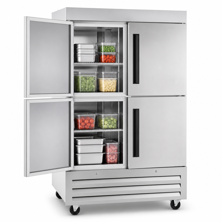 Product image #4 for Traulsen Centerline CLBM-49F-HS-LL Two-Section Reach-In Freezer with Left/Left Half-Height Solid Doors, 43.88 Cu. Ft.