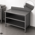 Thumbnail image #4 for John Boos Open Front Cabinet Base Stainless Steel Work Table with 5-Inch Rear Riser, 36 x 30 Inches