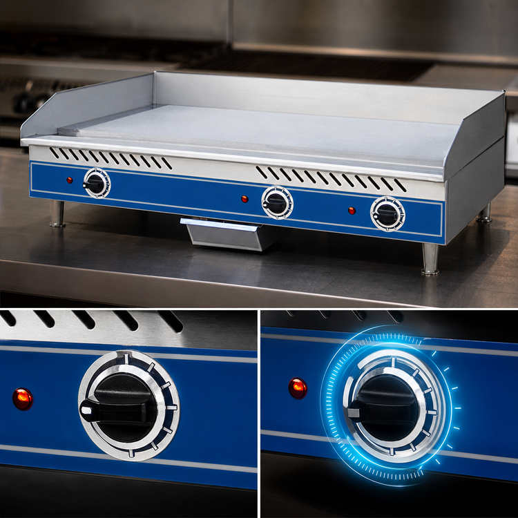 Product image #4 for Globe 36-Inch Electric Countertop Griddle with Stainless Steel Plate and Thermostatic Controls