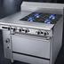 Thumbnail image #4 for Garland Cuisine Series 36-Inch Heavy Duty Natural Gas Combination Top Range with 4 Open Burners, Hot Top, and Standard Oven