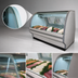 Thumbnail image #4 for Howard-McCray 40E Series SC-CFS40E-4C-LED Fish and Poultry Curved Glass Self-Contained Refrigerated Display Case, 51.5 Inch, White