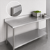 Thumbnail image #4 for Duke Stainless Steel Work Table with 1-1/8-Inch Straight Riser and Undershelf, 84 x 30 Inches