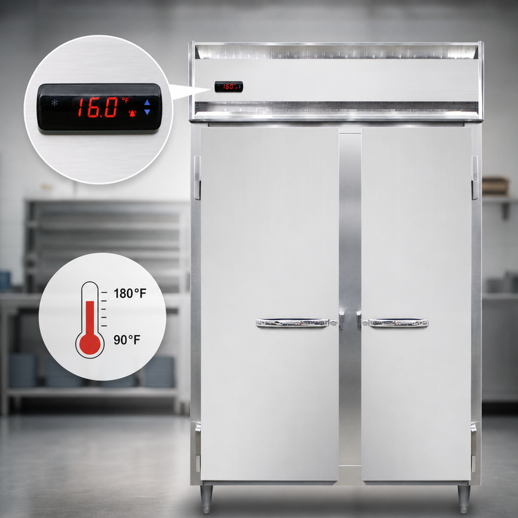 Product image #4 for Continental Refrigerator DL2W-SA Designer Line Two-Section Reach-In Heated Holding Cabinet