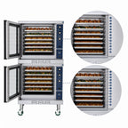 Thumbnail image #4 for Duke Manufacturing 613Q-E2V Double-Deck Full-Size Electric Convection Oven, 6-Pan Capacity per Deck, Mechanical Controls, Stainless Steel Front & S