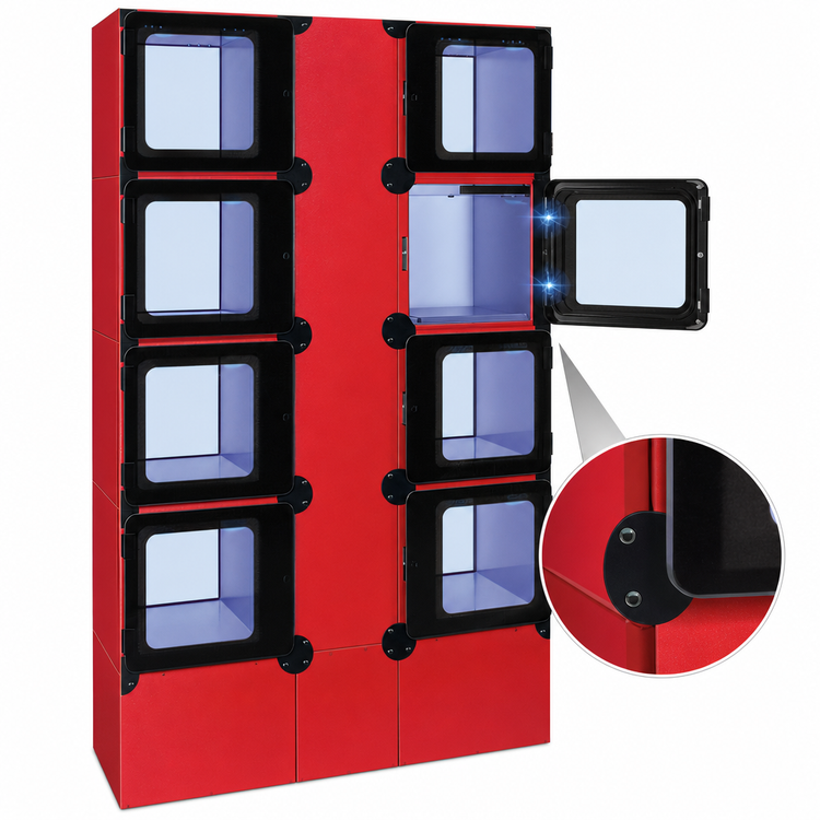 Product image #5 for Hatco Flav-R 2-Go™ Floor-Mount Heated Food Locker System, 8 Lockers