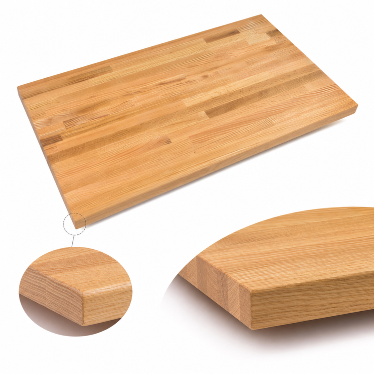 Product image #4 for Appalachian Blended Edge Grain Red Oak Island Countertop, 96 x 27 Inch, Varnique Finish